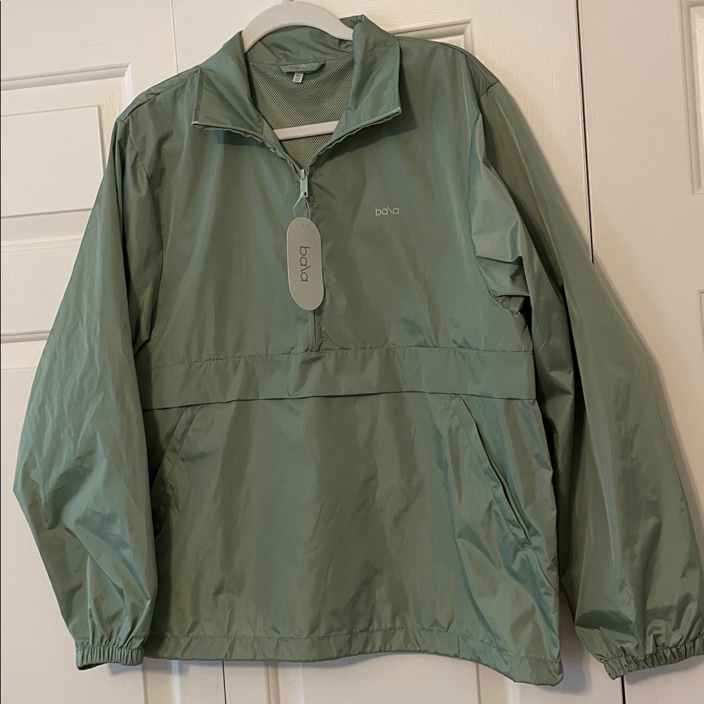 Bala Quarter Zip women’s wind breaker small/medium green quarter zip